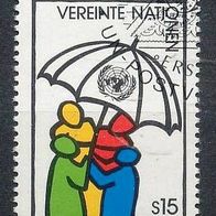 Vereinte Nationen (UNO) Wien Mi. Nr. 50 Menschen unter Schirm o <