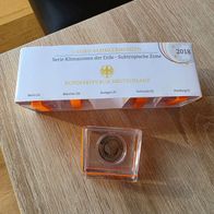 5 x 5 Euro BRD 2018 Planet Erde "Subropische Zone" A-J, P, Neu und OVP (ohne Folie)