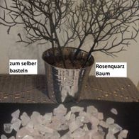 Edelstein - Rosenquarz Bäumchen zum Basteln