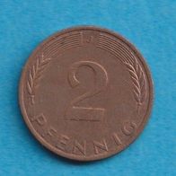 2 Pfennig 1974 J