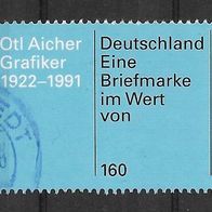 A75) BRD/ Bund 2022 Otl Aicher Mi. Nr. 3688 gestempelt