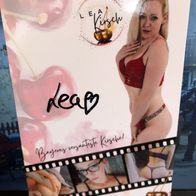 Autogrammkarte Lea Kirsch - Erotikstar - original - signiert - sehr gut
