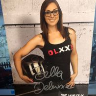 Autogrammkarte Bella Deluxxe - Erotikstar - original - signiert - sehr gut