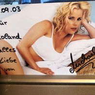 Autogrammkarte Michaela Schaffrath/Gina Wild - Erotikstar - original - signiert