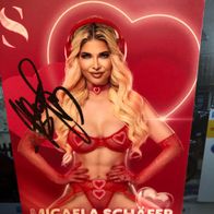 Autogrammkarte Micaela Schäfer - Erotikstar - original - signiert - sehr gut