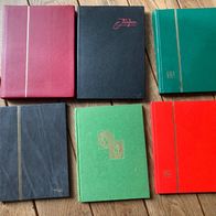 6 tlg. Set Briefmarkenalben, kleine Einsteckalbum, Briefmarkenalbum, leer