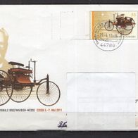 BRD / Bund 2011 Ganzsache USo 238 21. Internationale Briefmarken-Messe Essen gelaufen