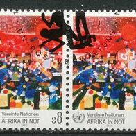 Vereinte Nationen (UNO) Wien Mi. Nr. 55 (2-fach) Afrika in Not o <