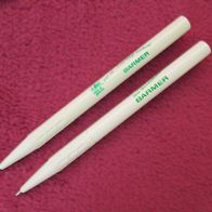 2x Kugelschreiber Barmer Krankenkasse 90er Werbung Werbe Kuli Slogan Sammel