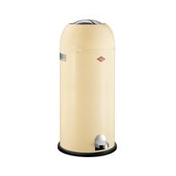 Wesco Kickmaster Maxi Abfallsammler 40 L mandel Stahlblech mit Dämpfer