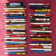 Konvolut Werbe Kugelschreiber 50 Stück Sammlung Kulis verschiedene Sammel 2