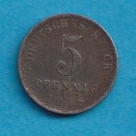Kaiserreich 5 Pfennig 1918