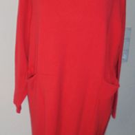 Kleid Strick von C&L rot Gr.46/48 Microfaser neu *