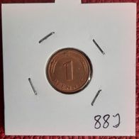 1 Pfennig Münze der BRD 1988 J