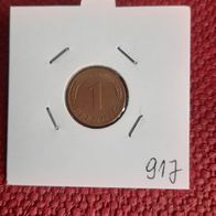 1 Pfennig Münze der BRD 1991 J