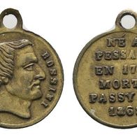Italien gehenkelte Bronzemedaille 1868 Komponist Rossini (1792-1868)