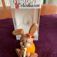 Ullrich Design Osterhase, Erzgebirge; Kunsthandwerk mit OVP
