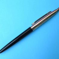 Vintage DDR Kugelschreiber Goldring Kuli Metall silber schwarz Stift Rarität