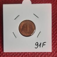 1 Pfennig BRD 1991 F. Stuttgart
