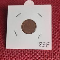 1 Pfennig BRD 1983 F. Stuttgart