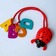 Haargummi mit beweglichem Marienkäfer + ABC Zopfhalter Haarschmuck Käferchen