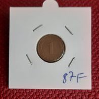 1 Pfennig BRD 1987 F. Stuttgart