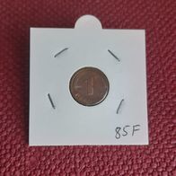 1 Pfennig BRD 1985 F. Stuttgart