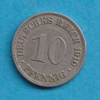 Kaiserreich 10 Pfennig 1910 A
