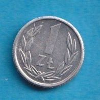 Polen 1 Zloty 1989 Alu Top