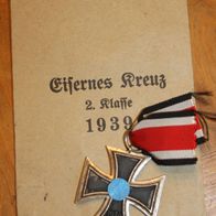 Original Eisernes Kreuz 2. Klasse 1939 o. Hersteller mit Verleihungstüte (16)