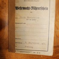 Originales Wehrmacht-Führerschein - Sturmgeschütz Ersatz Abteilung 200