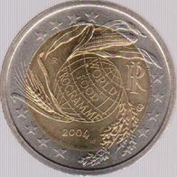 2004 Italien 2 Euro Welternährungsprogramm bankfrisch