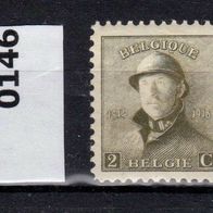 Belgien Mi. Nr. 146-2 König Albert I. mit Helm * * <