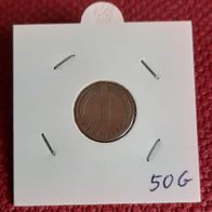1 Pfennig BRD 1950 G. Karlsruhe