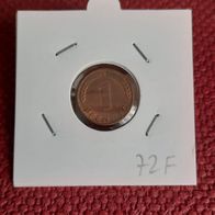 1 Pfennig BRD 1972 F. Stuttgart