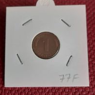 1 Pfennig BRD 1977 F. Stuttgart