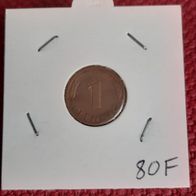 1 Pfennig BRD 1980 F. Stuttgart