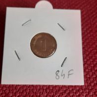 1 Pfennig BRD 1984 F. Stuttgart