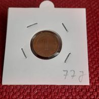 1 Pfennig BRD 1977 J. Hamburg