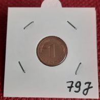 1 Pfennig BRD 1979 J. Hamburg