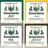 Bieretiketten Tannenbräu Heßberg GmbH † 2008 Heßberg (Veilsdorf) Lkr. Hildburghausen