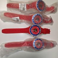 4 x Silikon Armbanduhr Quarz Fan Uhr Russland Neu