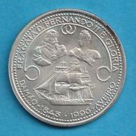 Portugal 1000 Escudos 1996 Silber Restauration der Fregatte Gloria