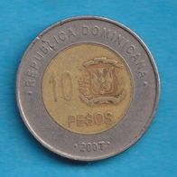 Dominikanische Republik 10 Pesos 2007