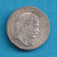 Österreich 10 Kreuzer 1870 Silber Kaiser Franz Joseph I