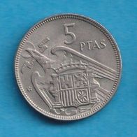 Spanien 5 Pesetas 1957 ( * 59 )