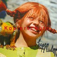Pippi Langstrumpf - Inger Nilsson Autogrammfoto Repro aus Privatsammlung - al-