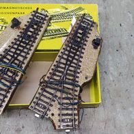 M-Gleise : Weichenpaar 5119 rechts und 5118 links in grüner ovp