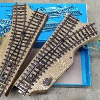 M-Gleise : Weichenpaar 5119 rechts und 5118 links in blauer ovp (5117)