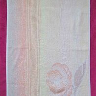 Original DDR Frottier Handtuch Frottana Frottee 45x80 beige braun Blume Streifen